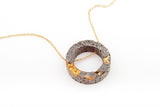 Concrete Fractured Necklace - Open Circle