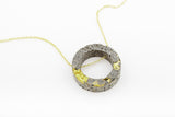 Concrete Fractured Necklace - Open Circle