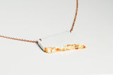 Concrete Fractured Necklace - Offset Large