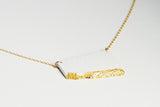 Concrete Fractured Necklace - Offset Large