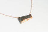 Concrete Fractured Necklace - Offset Small