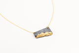 Concrete Fractured Necklace - Offset Small