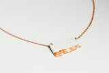 Concrete Fractured Necklace - Offset Small