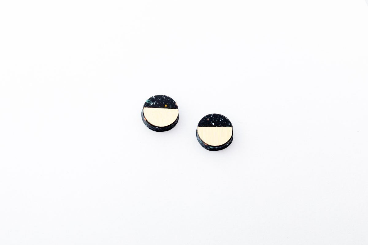 Corian Sector Earrings - Small