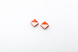 Corian Section Earrings   - Small