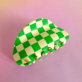 Chunks Checker Claw in Matte Green