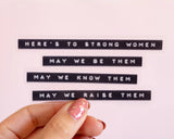 Strong Woman  Vinyl Sticker