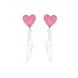 I Heart Knives Earrings in SWEET