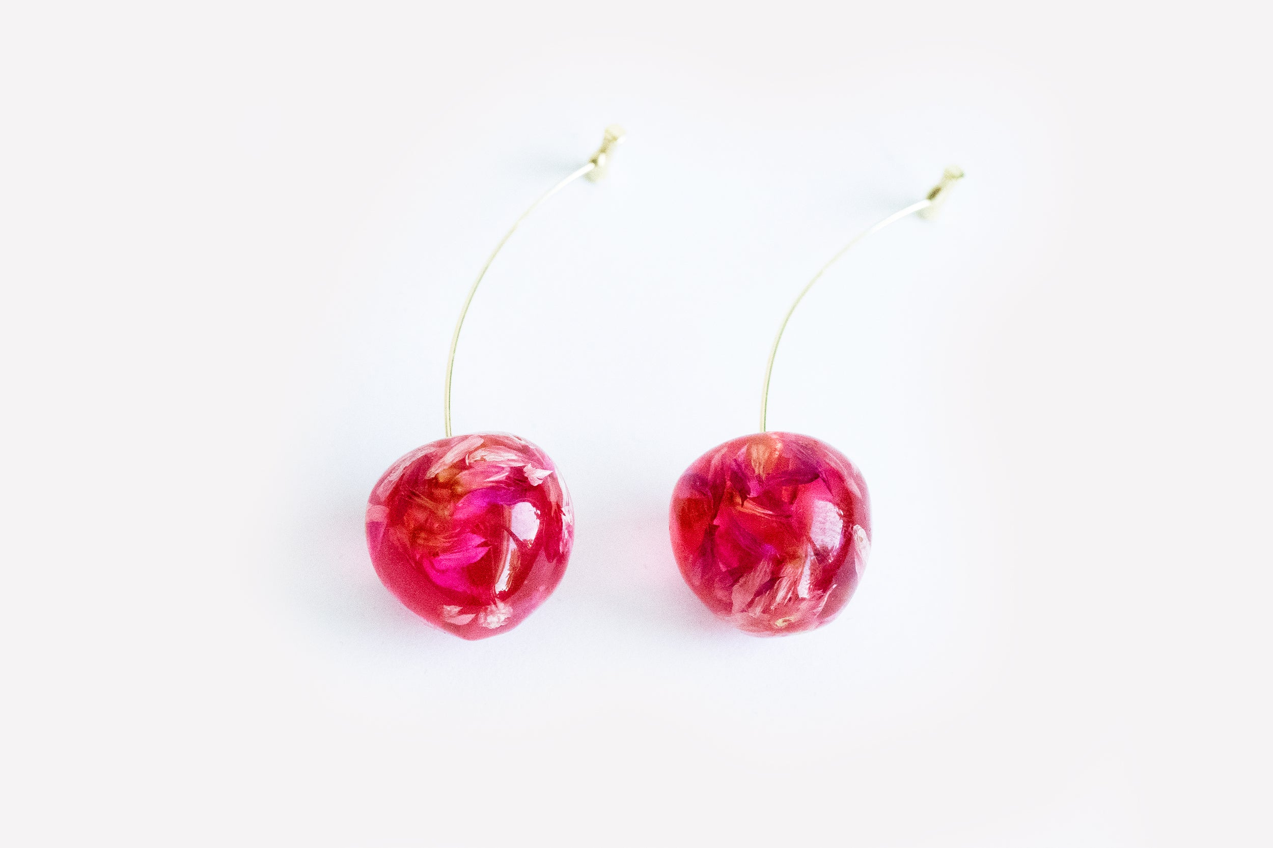 Cherry Fruit Flower Earrings