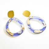 Ecoresin Earrings - Fluid Drop Large