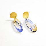 Ecoresin Earrings - Fluid Oval Drop