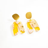 Ecoresin Earrings - Fluid Curve