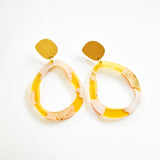 Ecoresin Earrings - Fluid Drop Large