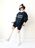 Maison Corazon- Mystique Feminin Sweatshirt- Black Gold