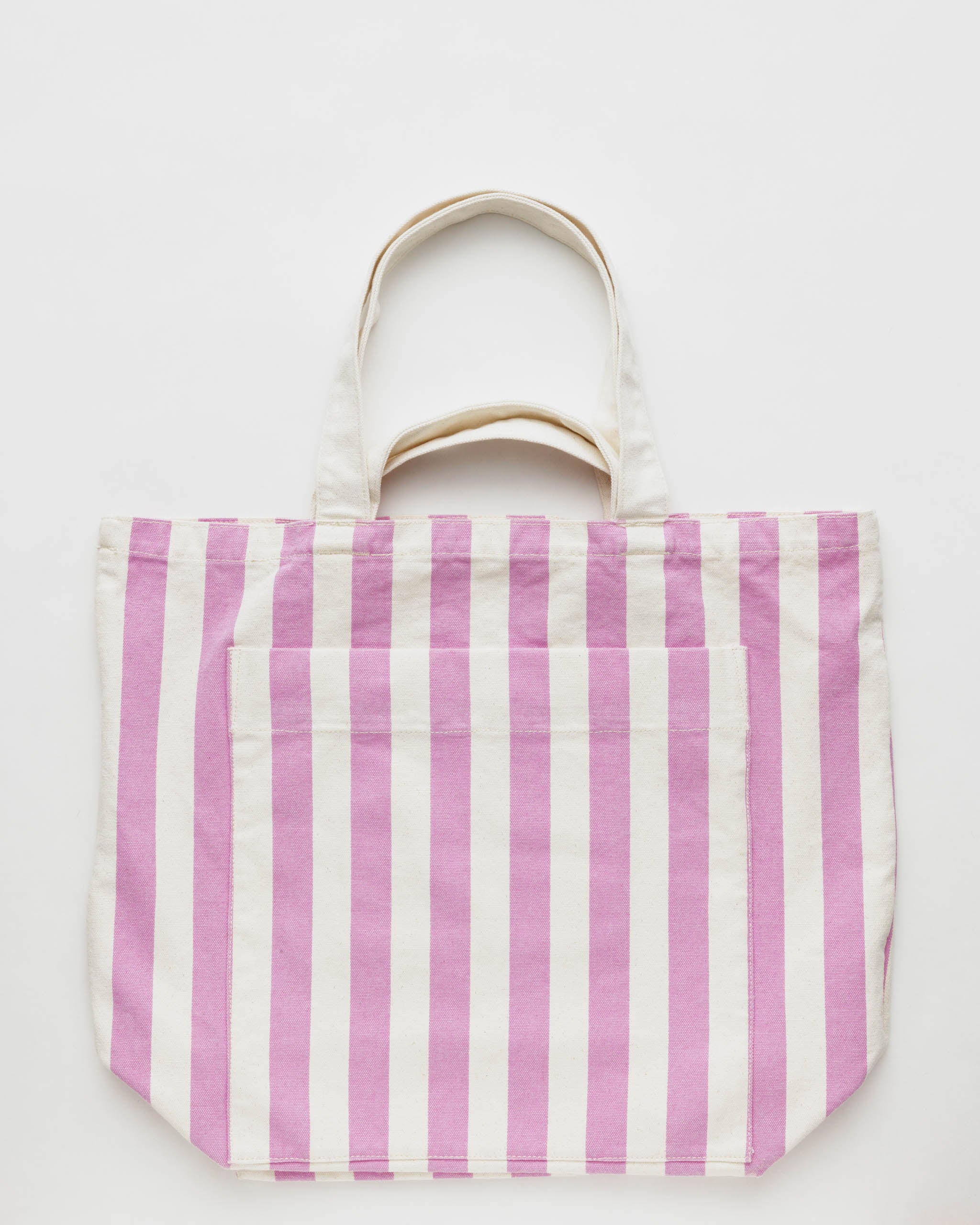 Giant Pocket Tote - Pink Awning Stripe