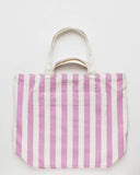 Giant Pocket Tote - Pink Awning Stripe