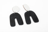 Ecoresin Earrings - Fluid Curve