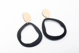 Ecoresin Earrings - Fluid Drop Large