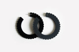 Ecoresin Scallop Earrings - Large Hoop