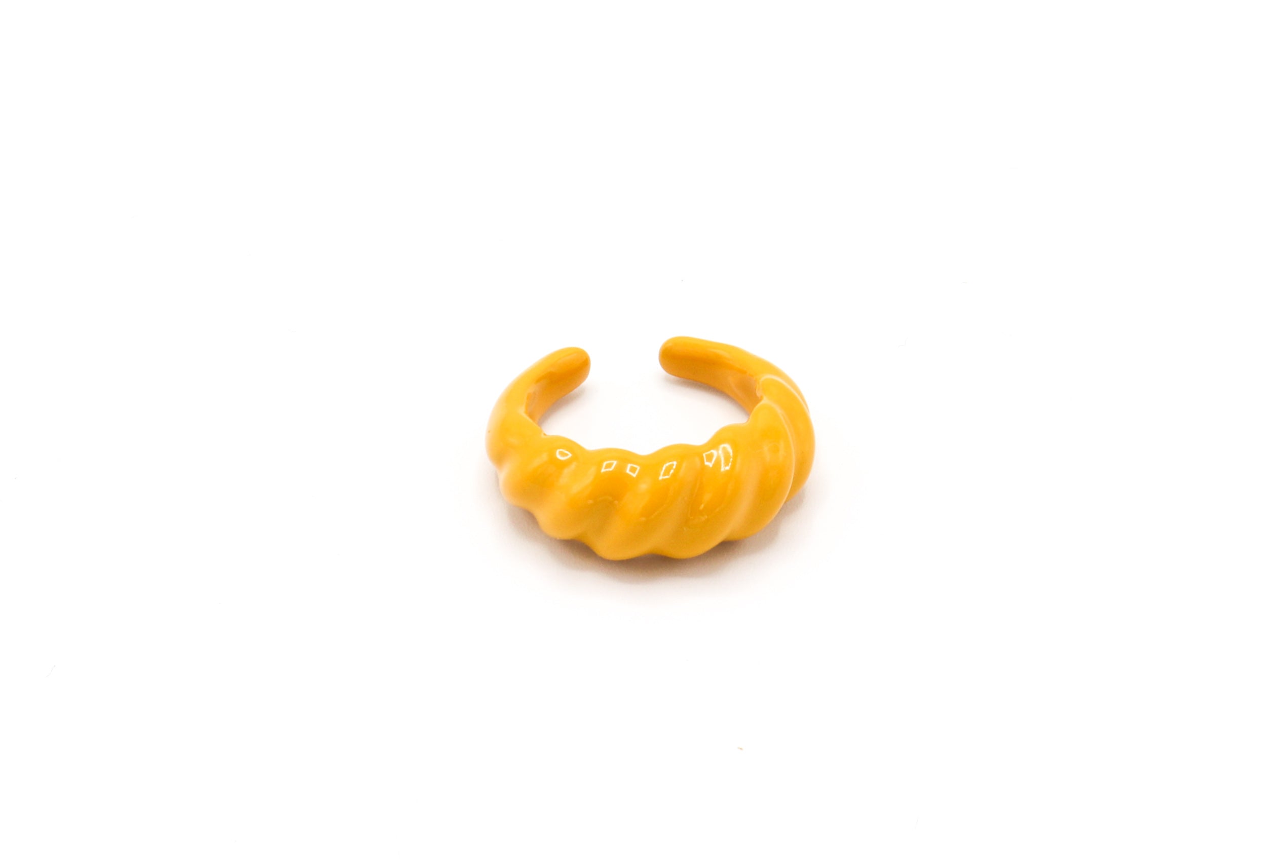 Mustard Twirl Ring