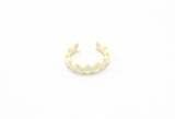Creme Wavy Ring