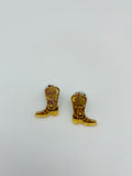 Space Cowboy boots mirror gold