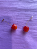 Baby Cherry Fruit Earrings