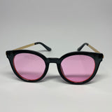 Sunglasses- black Frame/Pink lens