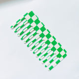 Checkered Comb- Green