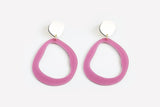 Ecoresin Earrings - Fluid Drop Large