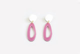 Ecoresin Earrings - Fluid Oval Drop