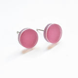 Ecoresin Stud Earrings - Circle