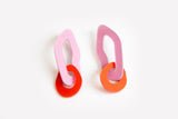 Ecoresin Earrings - Double Link