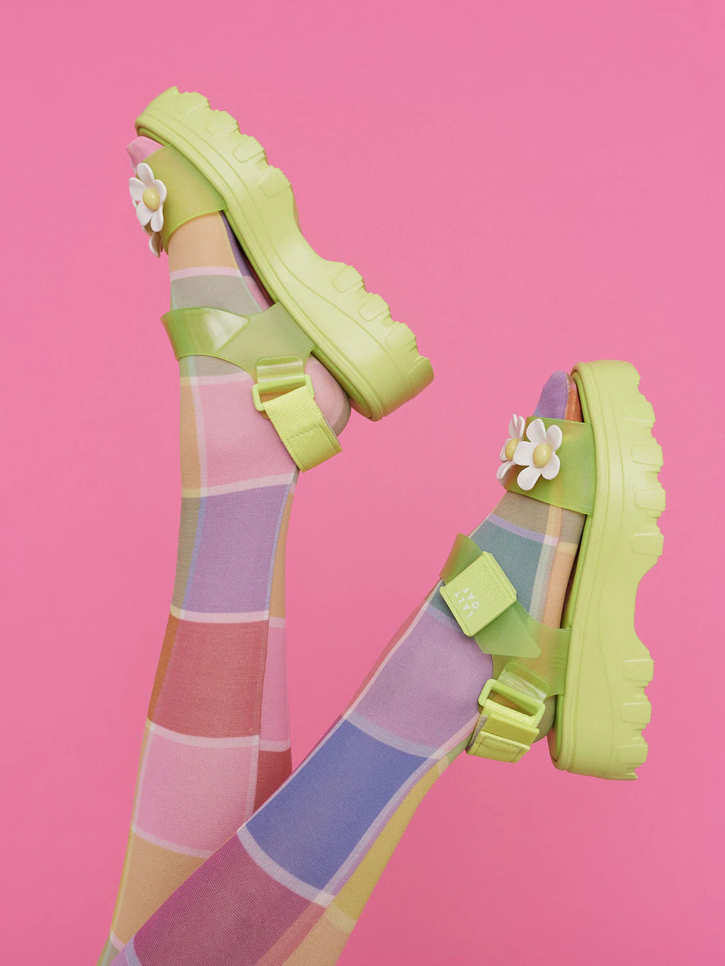 Melissa X Lazy Oaf Women's Kick Off Sandals - Green