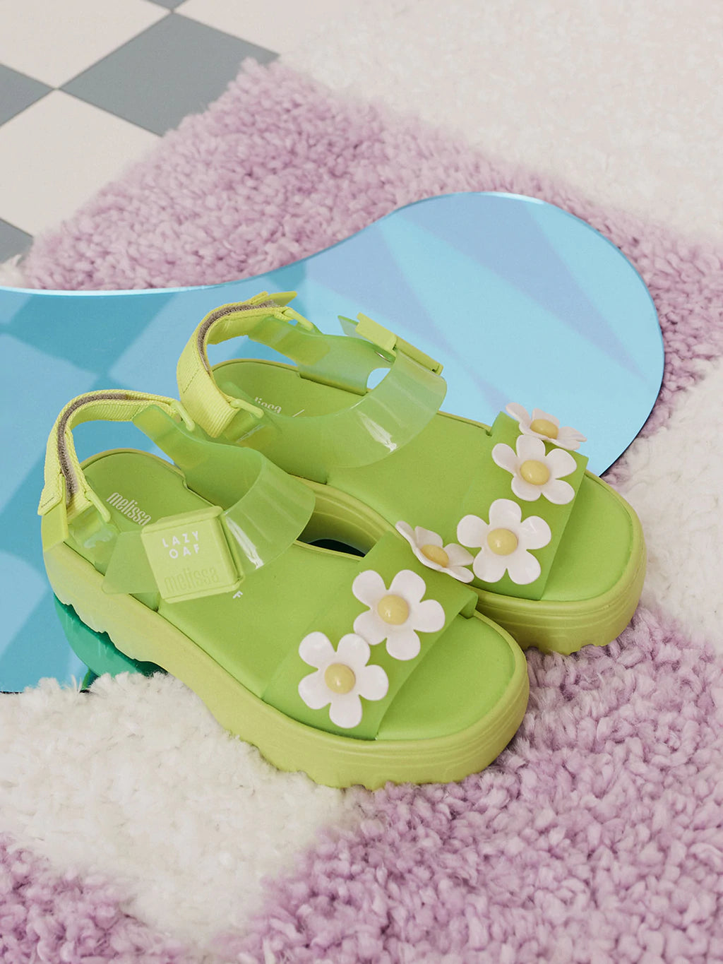 Melissa X Lazy Oaf Women's Kick Off Sandals - Green