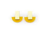 Ecoresin Earrings - Arc Stud