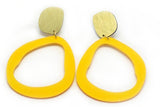 Ecoresin Earrings - Fluid Drop Large