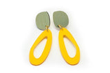 Ecoresin Earrings - Fluid Oval Drop