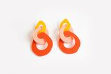 Ecoresin Earrings - Triple Link