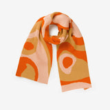 Verloop Scarf- MARBLE BIG KNIT SCARF- Camel, Poppy