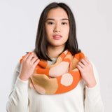 Verloop Scarf- MARBLE BIG KNIT SCARF- Camel, Poppy