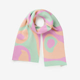 Verloop Scarf- MARBLE BIG KNIT SCARF- Jade, Lilac