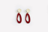 Ecoresin Earrings - Fluid Oval Drop