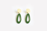 Ecoresin Earrings - Fluid Oval Drop