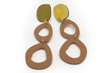 Ecoresin Earrings - Fluid Double Drop