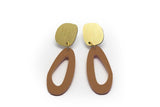 Ecoresin Earrings - Fluid Oval Drop