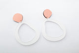 Ecoresin Earrings - Fluid Drop Large