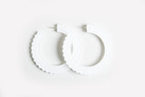 Ecoresin Scallop Earrings - Large Hoop