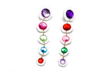 Ecoresin Gem Long Drop Earrings