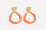 Ecoresin Earrings - Fluid Drop Large